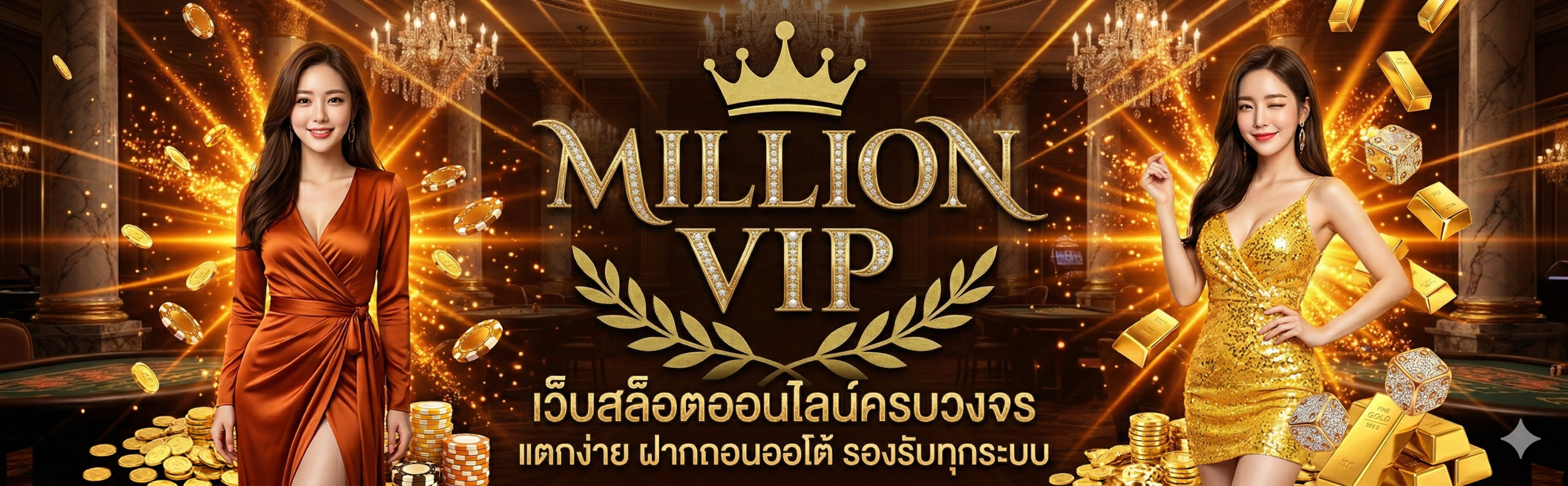 MILLION VIP-เว็บสล็อตออนไลน์ครบวงจร แตกง่าย ฝากถอนออโต้ รองรับทุกระบบ
